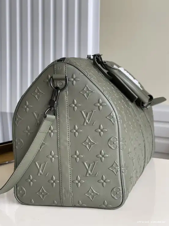 Official oldcobbler VUITTON BANDOULIÈRE LOUIS 50 KEEPALL 0514